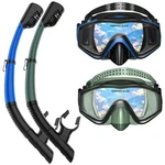Acqces Snorkeling Gear For Adults Dry Top Mask Set 2 Pack Scuba Diving. Fixed Price $29.87.