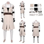 The Clone Wars Wan Kenobi Cosplay Costume Jedi Deluxe Knight Outfit Full Set. Fixed Price $172.03.