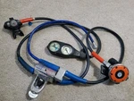 Scubapro Gauge Dive Console & AIR1 Regulator Yoke Sportsways 2ND Stage Vtg. Fixed Price $185.00.