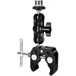 Lanxire Mount Microphone Clamp With Ball Head Magic Arm Silver And Black. Fixed Price $24.23.