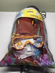Us Divers Coral Jr Youth Red Snorkel Mask Set With Fins Mesh Carrying Bag.. Fixed Price $24.87.
