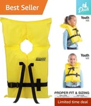 Portable Bright Yellow Life Jacket For Young Adventurers - Type Ii Safety. Fixed Price $29.99.