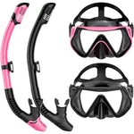 2 Set Snorkeling Gear For Adults, Dry-top Scuba Diving Mask. Fixed Price $22.20.