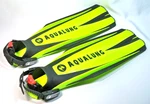 Aqualung Blades 2 Dive Fins Yellow Size Scuba Diving Snorkeling W/bag. Fixed Price $15.00.