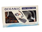 Oceanic Snorkeling Set-fins, Mask, Snorkel, Storage Bag Size L/xl Open Box. Fixed Price $49.99.