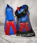 Body Glove Flippers Fins Mesh Bag Red Blue Juniors Size Xxl Us 5-8. Fixed Price $20.75.