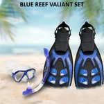 Blue Reef Valiant Mask Set Large/x-large, Navy, Snorkeling Gear For Adul. Fixed Price $58.72.