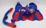 Body Glove Youth Set Mask Fins Snorkeling Gear W/ Bag Red Blue. Fixed Price $27.99.