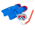 Coconut Grove By Sunnylife- Kids, Unisex Swim Snorkeling Set Shark, Blue- Goggle. Fixed Price $12.00.