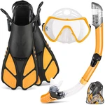 Zeeporte Mask Fin Set With Adult Snorkeling Gear, Panoramic View Divi.... Fixed Price $70.69.