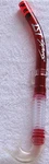 Ist Snorkel Red With Clear Liquid Silicone Mouthpiece And Flexible Elbow. Fixed Price $21.00.