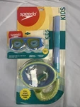 Speedo Kids' Porto Snorkel Mask Set - Blue/lime Green + Sunglasses Style Combo. Fixed Price $19.99.