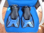 Ninetails Snorkel Set Bag-- Adult With Adjustable Dive Flippers. Size L-xl. Fixed Price $9.95.
