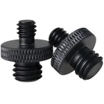 Lrong 2PCS 3/8 Inch Male To 1/4 Threaded Tripod 16MM X 18MM, Black. Fixed Price $11.94.