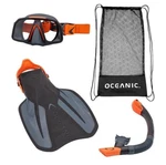 Oceanic Adult Snorkeling Set L/xl US(9-13) Women US(10-14) Orange & Black. Fixed Price $45.99.