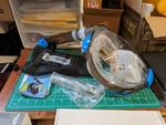 Greatever G2 Full Face Snorkel Mask With Latest Dry Top System, Foldable Blue. Fixed Price $10.00.
