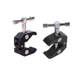 Qyxinc Super Clamp With 1/4 And 3/8 Thread For Photography,camera Silver. Fixed Price $18.27.