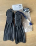 Tusa M-211 Snorkeling Set W/ Fins L/xl, Mask, & Case. Fixed Price $35.00.