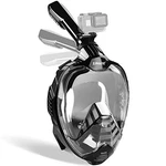 Zipoute Snorkel Mask Full Face Adult And Kids With Detachable Camera Mount Black. Fixed Price $38.89.