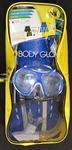 Body Glove Snorkle Set, Enlighten Ii Mask Size L, Fin S/m Blue. Fixed Price $25.00.