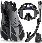 Ubekezele Snorkeling Gear For Adults WOMEN,4 1 Set Ml/xl Black. Fixed Price $49.83.