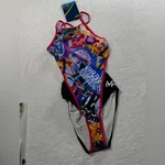 Michael Phelps Training Swimsuit Size 24 Charm City Black Dark Pink. Fixed Price $30.00.