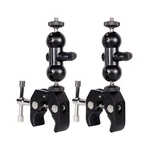 Qyxinc Cool Dual Ball Head Magic Arm Adapter Camera Clamp Mount Super Black. Fixed Price $32.70.