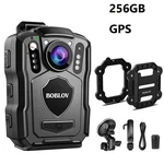 Boblov M5 Body Camera 256GB 1440P Gps 15H Record Waterproof With Car Suction Cup. Fixed Price $139.00.
