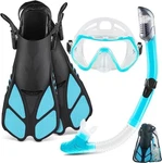 Zeeporte Mask Fin Set, Travel Size Snorkeling Gear For Adults With Panor. Fixed Price $29.99.