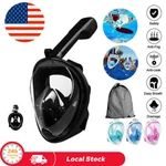 Us Snorkel Scuba Full Face Swimming Underwater Diving For Kids Adults. Fixed Price $16.99.
