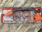 Dolfino Fiji Mask & Snorkle Combo Orange Ages 6+ Youth Impact Resistant. Fixed Price $7.49.