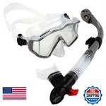 Promate Snorkeling Scuba Dive Side-view Edgeless Purge Mask Dry 9990. Fixed Price $101.48.