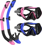 Snorkeling Gear For Adults, Jring Mask One Size, Blue+pink (2 Pack). Fixed Price $40.90.
