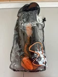 Seavenger Diving Snorkel Set Xs/xxs Gray/black Silicon/orange. Fixed Price $24.00.
