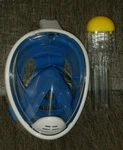 Vaincre 180 Full Face Snorkel Mask With (small/medium Panoramic Sky Blue). Fixed Price $40.00.