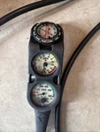 Used Genesis Scuba Divers Three Gauge Set Up Looks To Be In Good Shape. Fixed Price $150.00.