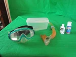 Sherwood Scuba Magnum Ex Diving Mask W/dacor Snorkls And Storage Case Nice. Fixed Price $29.99.