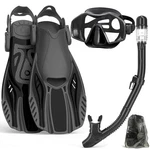Keephigher Snorkeling Gear For Adults Mask Fins Set Panoramic View. Fixed Price $71.22.