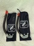 Pair Of 2 Sherwood Snorkel Tubes With Nylon Carrying Cases Black. Fixed Price $18.33.