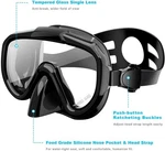 Zipoute Dry Top Snorkeling Gear For Adults Panoramic Anti-leak Black. Fixed Price $30.83.