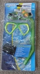 Aqua Portofino Dark Green 4PC Dive Set:swim Goggle,mask,snorkel,bag,age 4+. Fixed Price $14.00.