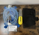 OCEANS7 Full Face Snorkel Mask Detachable Mount Mesh Bag Aqualeisure. Fixed Price $15.00.