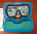 Vintage Dacor Mini Vista Mask Blue Silicone 5351-00 New Box Nos Made Japan. Fixed Price $20.00.