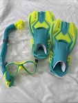 Cobalt Kids Diving Mask Snorkel Fins Set Jr Small Us Size (9-13). Fixed Price $32.99.