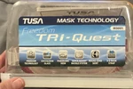 Tusa Freedom Tri-quest Scuba Diving Mask Pink/clear One Size M3001. Fixed Price $76.00.