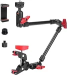 22" Magic Arm W Clamp Mount, Adjustable Articulating Friction 22IN, Red-black. Fixed Price $42.44.