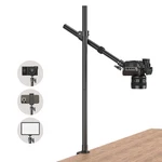 Smallrig Camera Desk Mount, Overhead Arm Stand For Small, Black. Fixed Price $76.40.