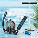 Us Full Face Mask & Handpump 0.5L Dot Tank For Adult Snorkeling Pool. Fixed Price $179.99.