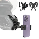 Soh Motorcycle Helmet Chin Strap Mount With Phone Clip, Adjustable Helm.... Fixed Price $41.69.