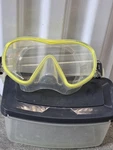 Scubapro Solo Dive Mask One Size Yellow Clear Tempered Glass Snorkel. Fixed Price $44.99.